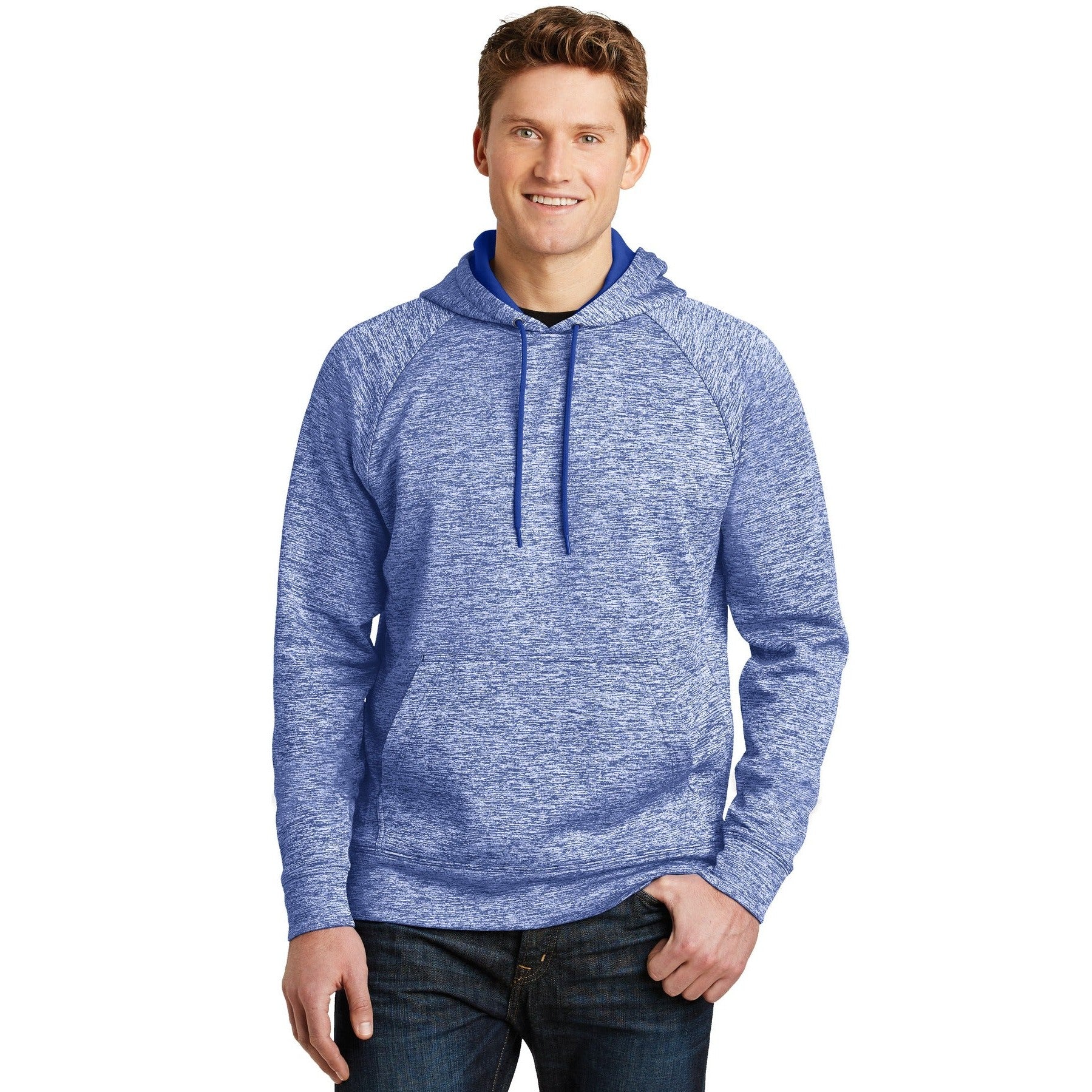 Sport-Tek-Sport-Tek® PosiCharge® Electric Heather Fleece Hooded Pullover. ST225-MedTech-5